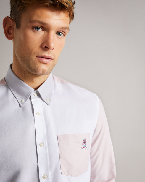 <P>Ls Colour Block Oxford Shirt</P>